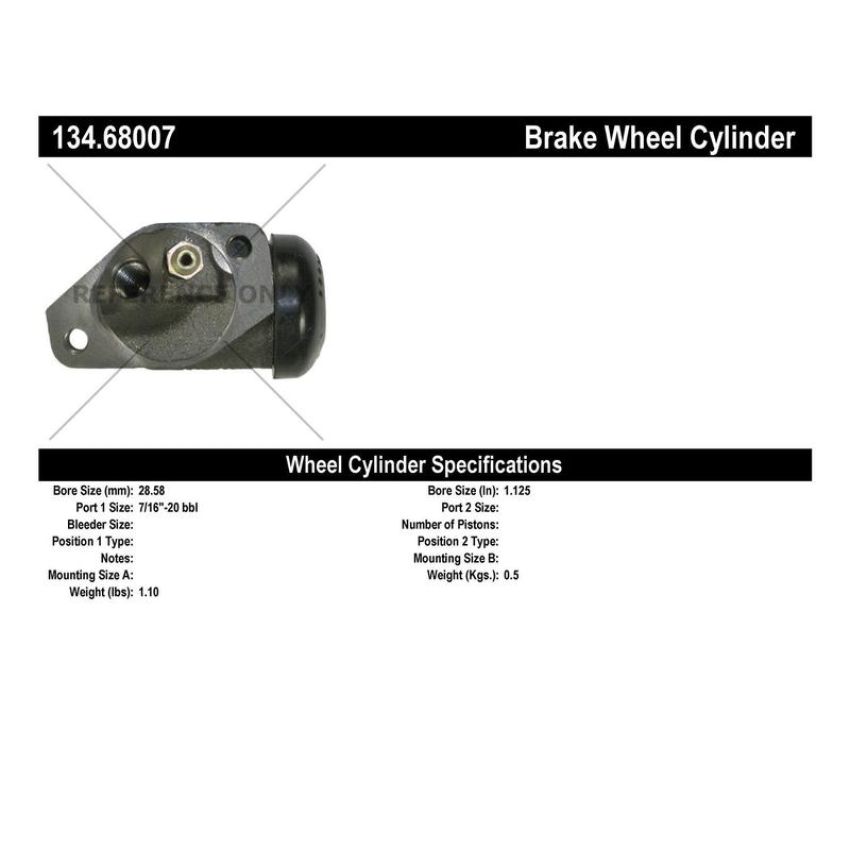 CENTRIC PARTS 134.68007 Centric Premium Wheel Cylinder