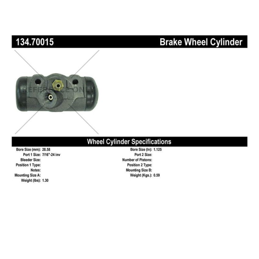 CENTRIC PARTS 134.70015 Centric Premium Wheel Cylinder