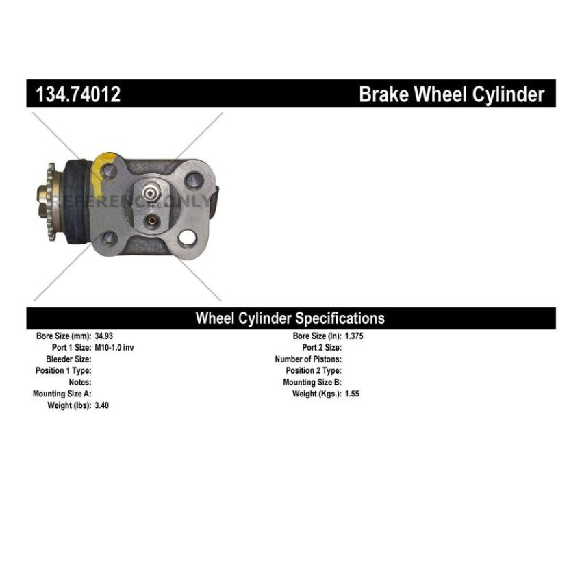 CENTRIC PARTS 134.74012 Centric Premium Wheel Cylinder