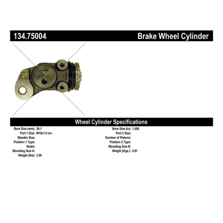 CENTRIC PARTS 134.75004 Centric Premium Wheel Cylinder