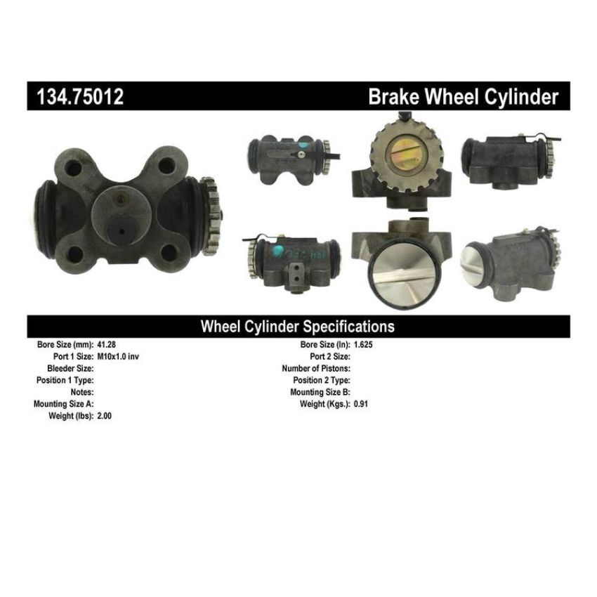 CENTRIC PARTS 134.75012 Centric Premium Wheel Cylinder