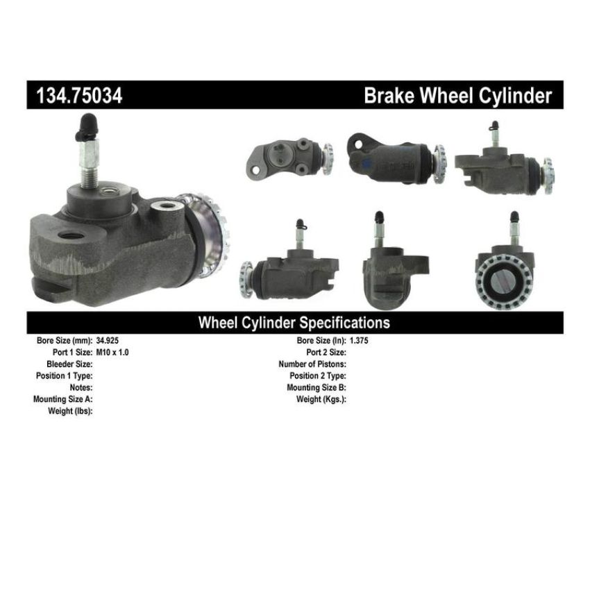 CENTRIC PARTS 134.75034 Centric Premium Wheel Cylinder