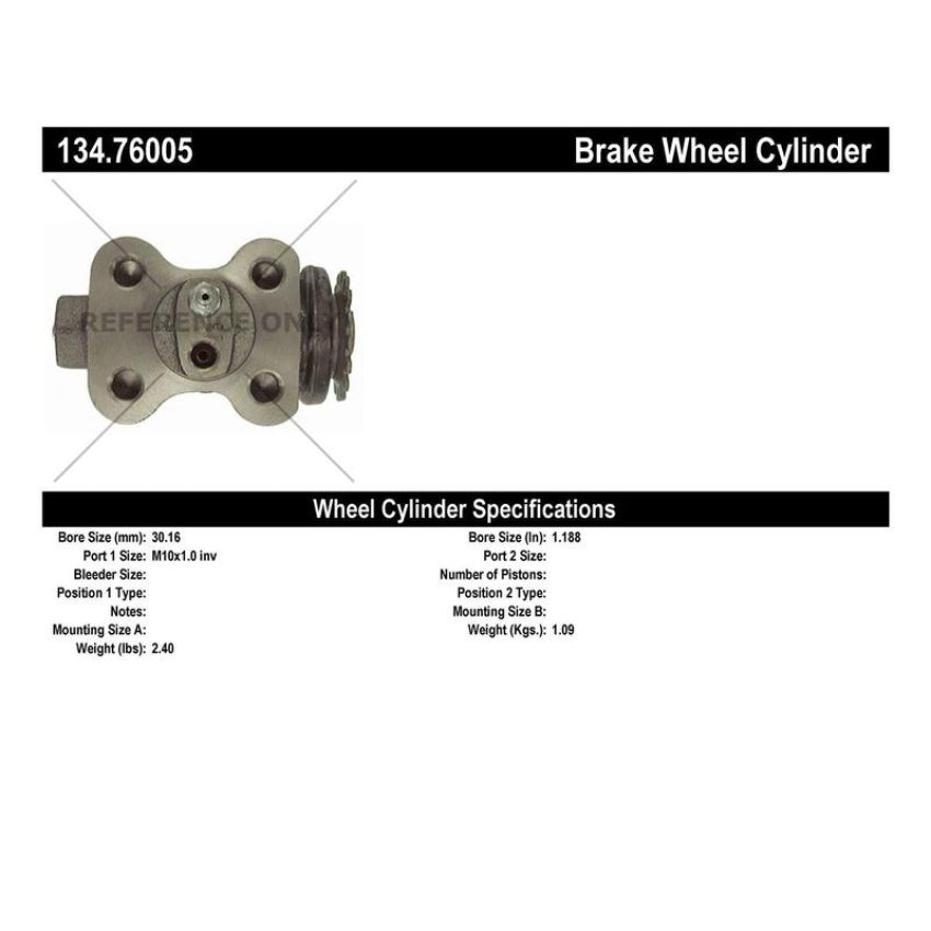 CENTRIC PARTS 134.76005 Centric Premium Wheel Cylinder