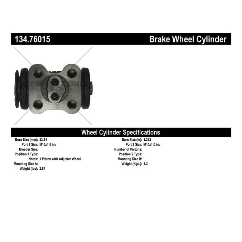 CENTRIC PARTS 134.76015 Centric Premium Wheel Cylinder