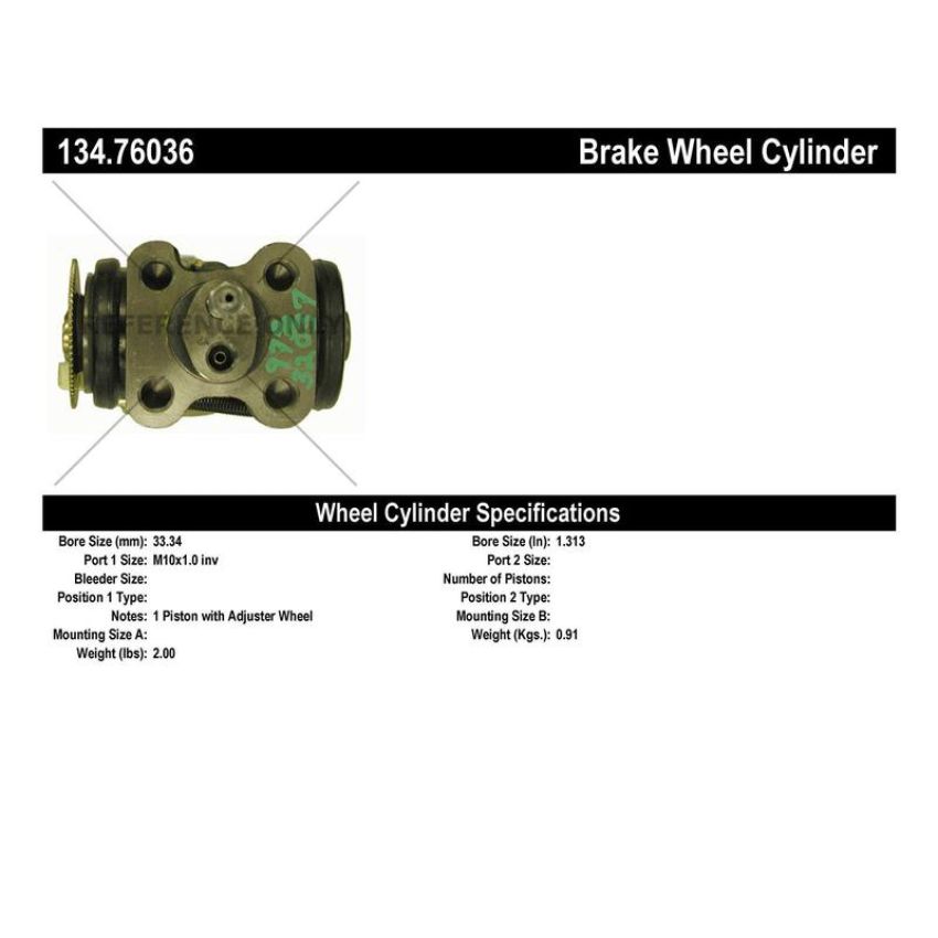 CENTRIC PARTS 134.76036 Centric Premium Wheel Cylinder