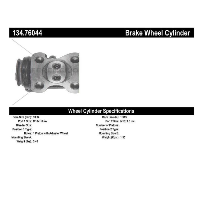 CENTRIC PARTS 134.76044 Centric Premium Wheel Cylinder