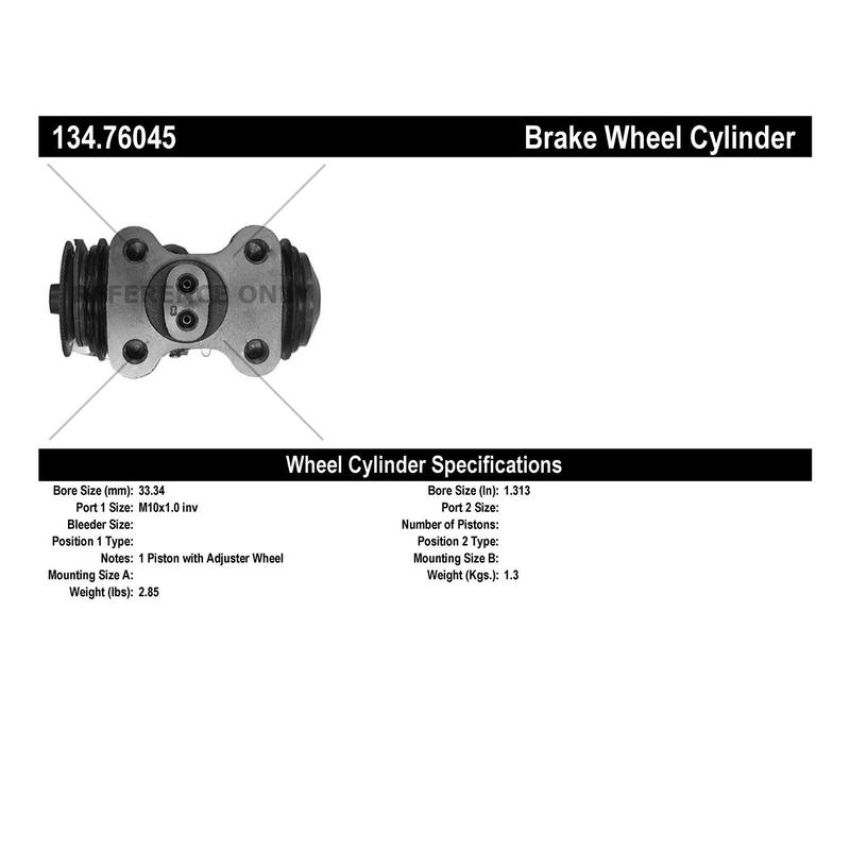 CENTRIC PARTS 134.76045 Centric Premium Wheel Cylinder