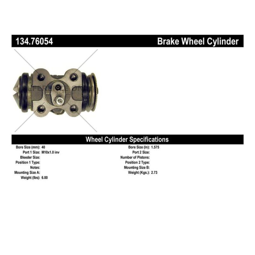 CENTRIC PARTS 134.76054 Centric Premium Wheel Cylinder