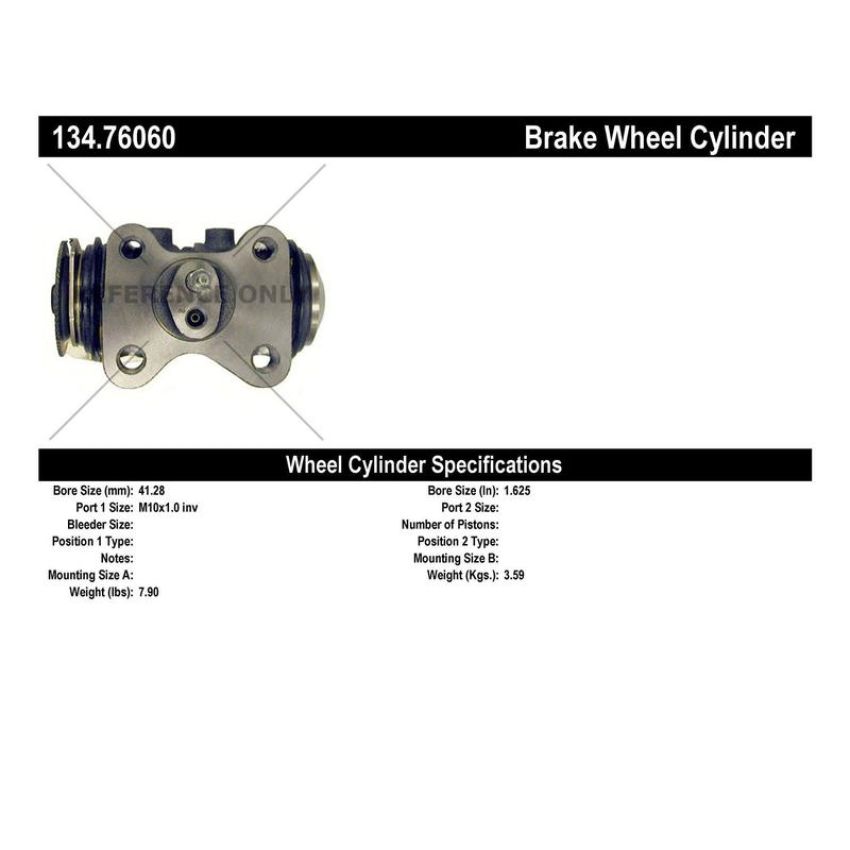 CENTRIC PARTS 134.76060 Centric Premium Wheel Cylinder