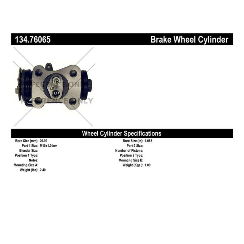 CENTRIC PARTS 134.76065 Centric Premium Wheel Cylinder