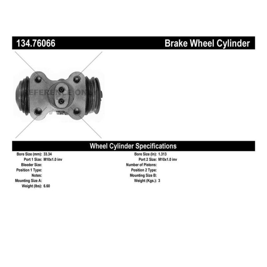 CENTRIC PARTS 134.76066 Centric Premium Wheel Cylinder