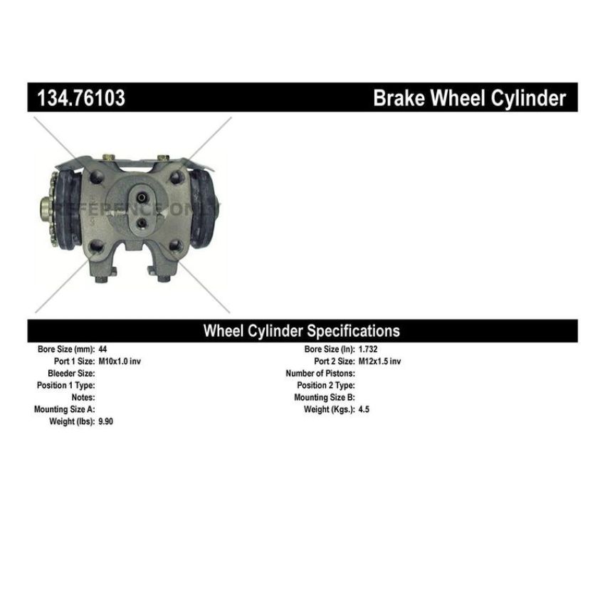 CENTRIC PARTS 134.76103 Centric Premium Wheel Cylinder