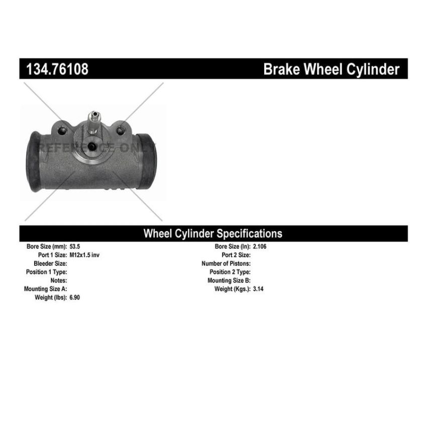 CENTRIC PARTS 134.76108 Centric Premium Wheel Cylinder