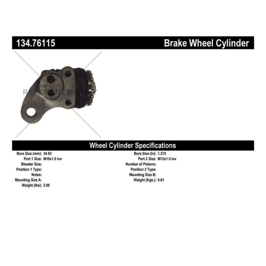 CENTRIC PARTS 134.76115 Centric Premium Wheel Cylinder