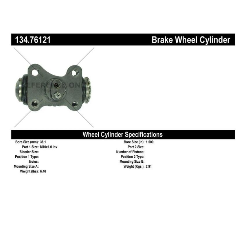 CENTRIC PARTS 134.76121 Centric Premium Wheel Cylinder