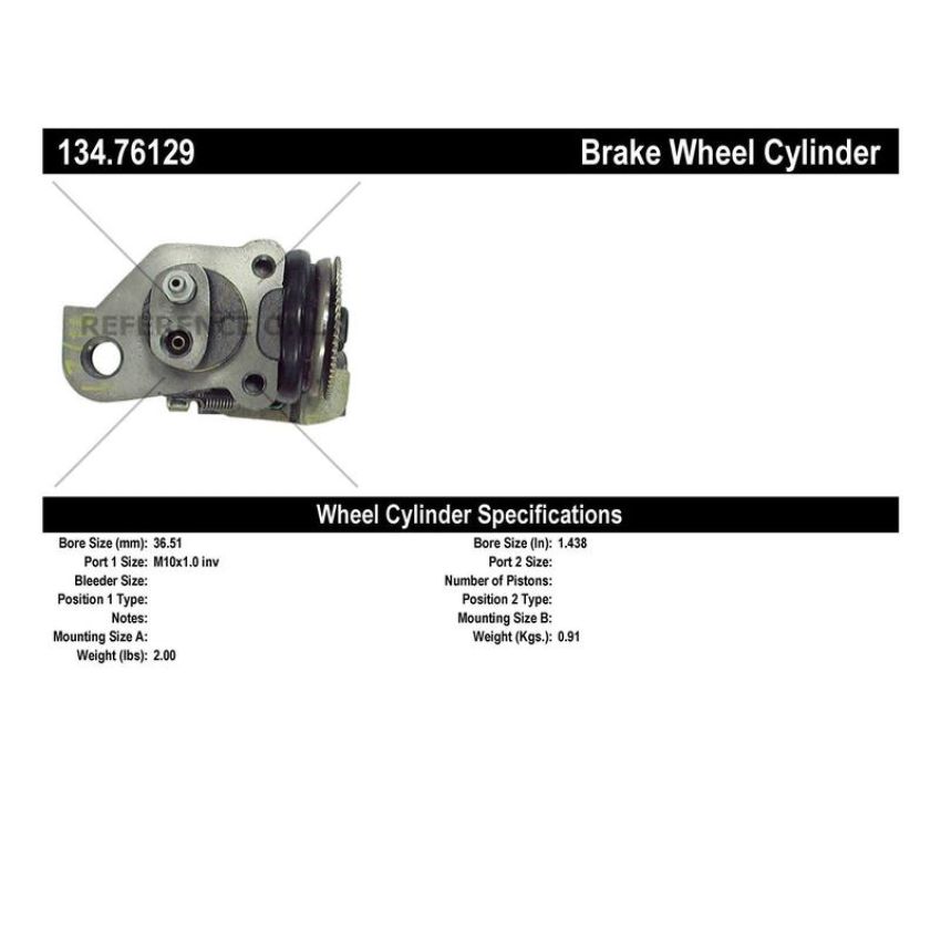 CENTRIC PARTS 134.76129 Centric Premium Wheel Cylinder