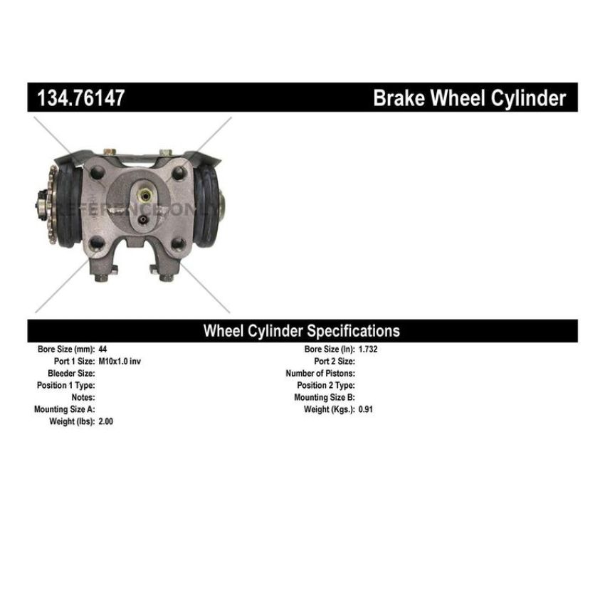 CENTRIC PARTS 134.76147 Centric Premium Wheel Cylinder