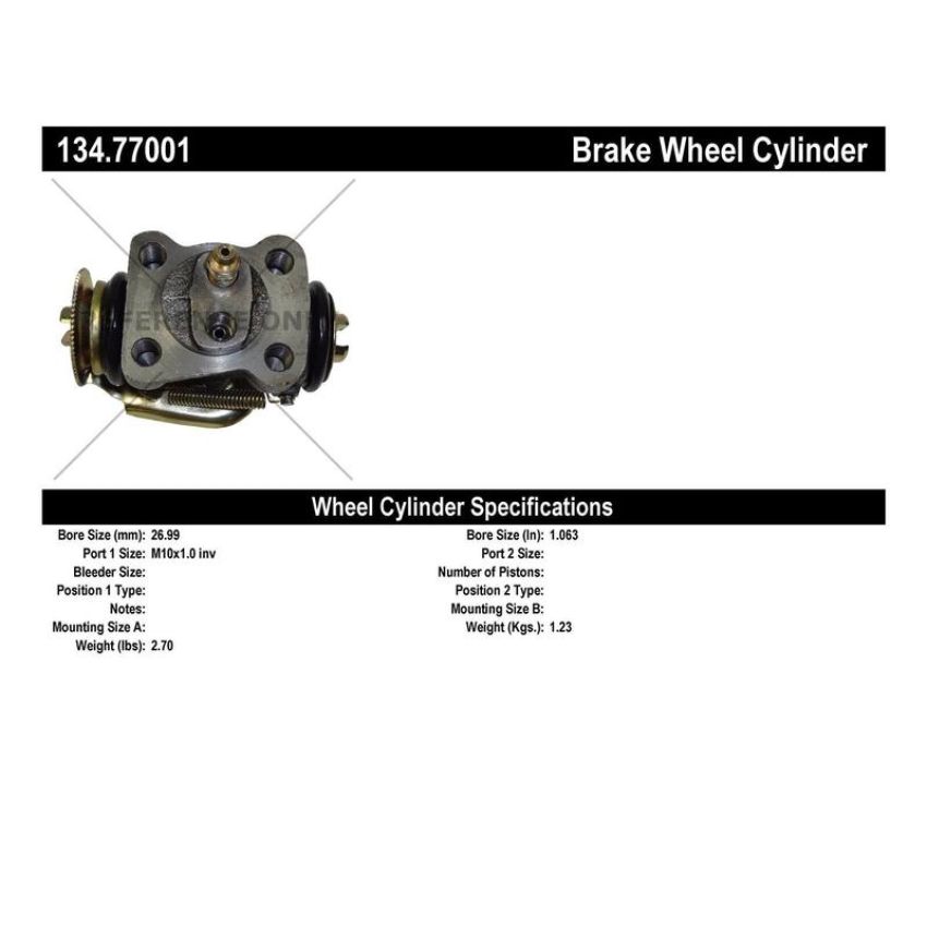CENTRIC PARTS 134.77001 Centric Premium Wheel Cylinder