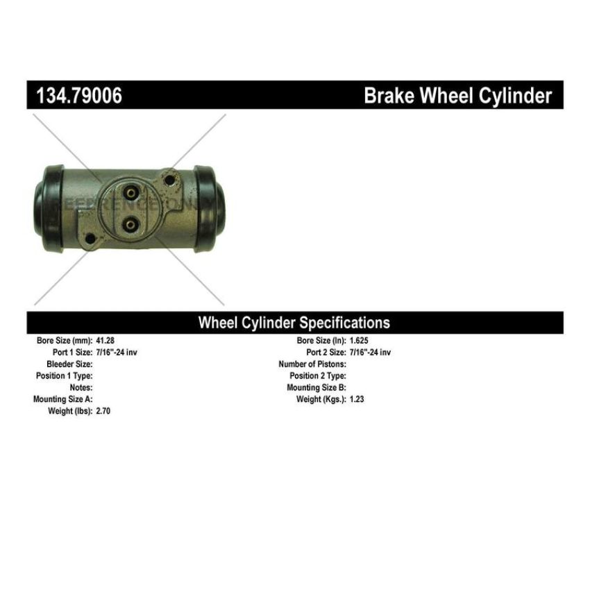 CENTRIC PARTS 134.79006 Centric Premium Wheel Cylinder