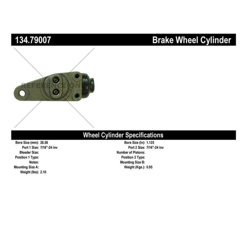 CENTRIC PARTS 134.79007 Centric Premium Wheel Cylinder
