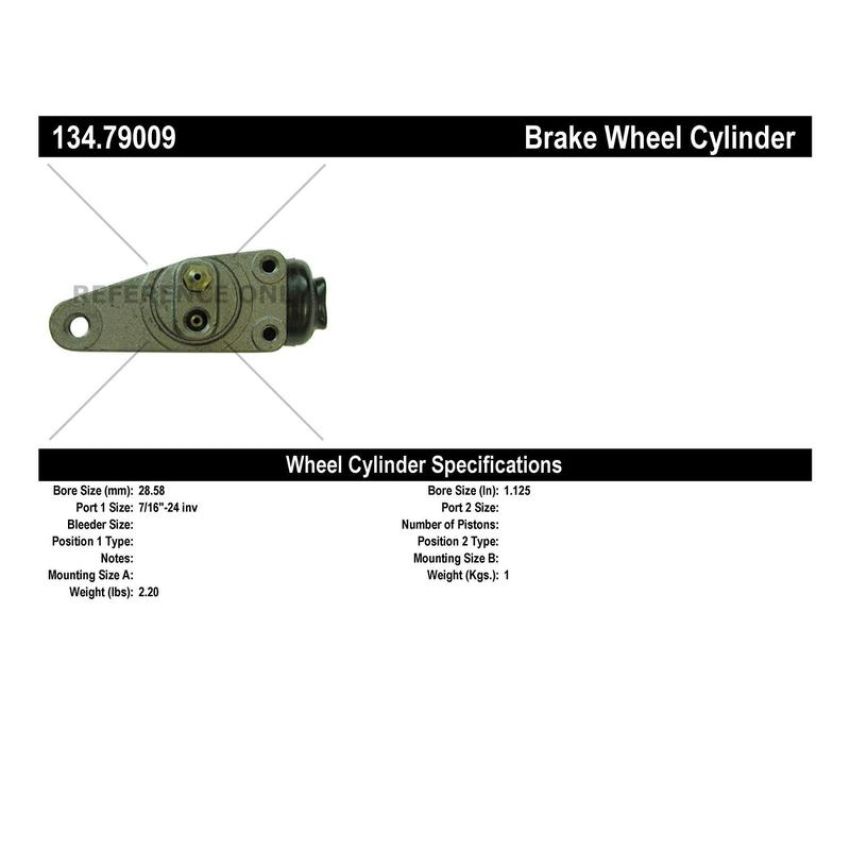 CENTRIC PARTS 134.79009 Centric Premium Wheel Cylinder