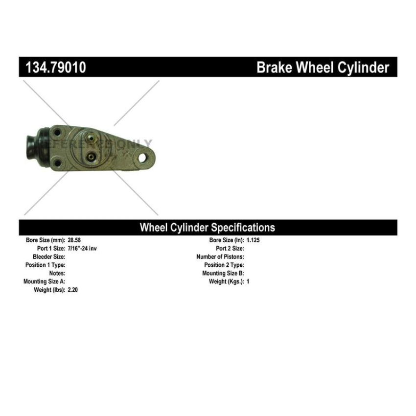 CENTRIC PARTS 134.79010 Centric Premium Wheel Cylinder