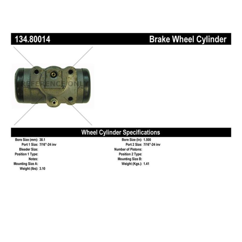 CENTRIC PARTS 134.80014 Centric Premium Wheel Cylinder