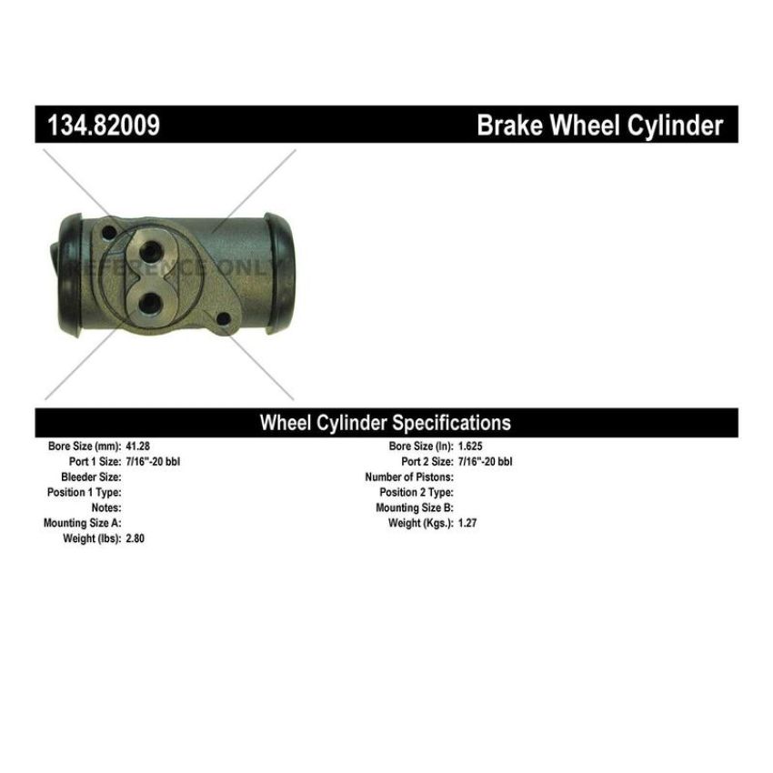 CENTRIC PARTS 134.82009 Centric Premium Wheel Cylinder