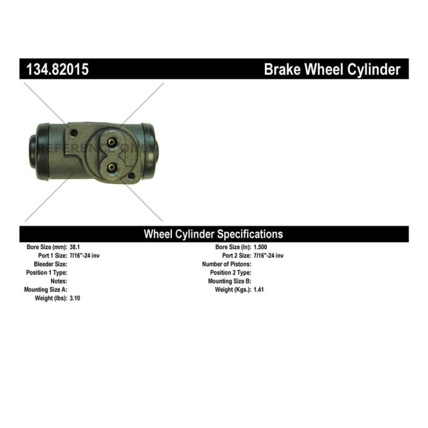 CENTRIC PARTS 134.82015 Centric Premium Wheel Cylinder