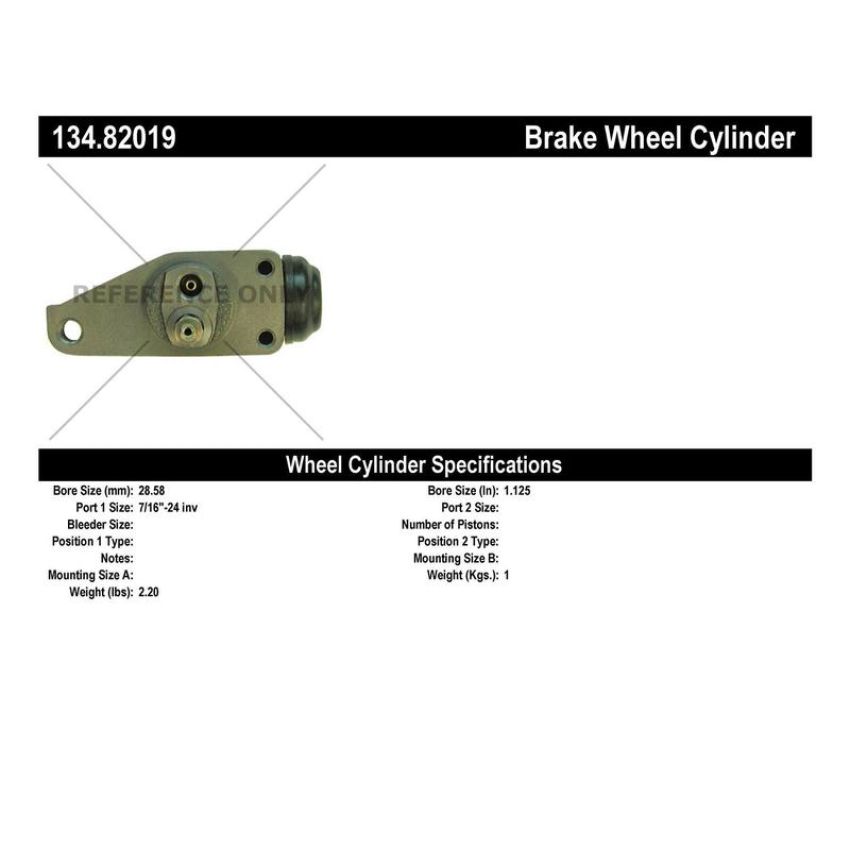 CENTRIC PARTS 134.82019 Centric Premium Wheel Cylinder