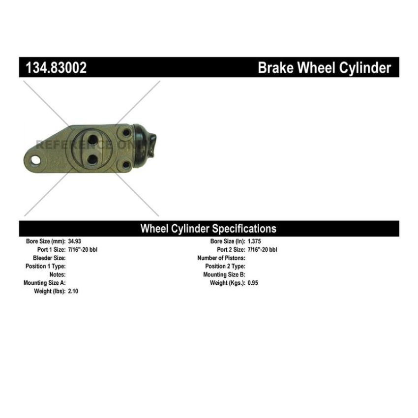 CENTRIC PARTS 134.83002 Centric Premium Wheel Cylinder