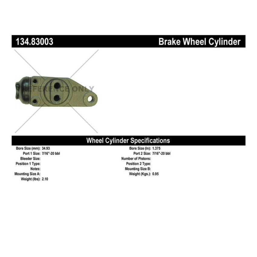 CENTRIC PARTS 134.83003 Centric Premium Wheel Cylinder