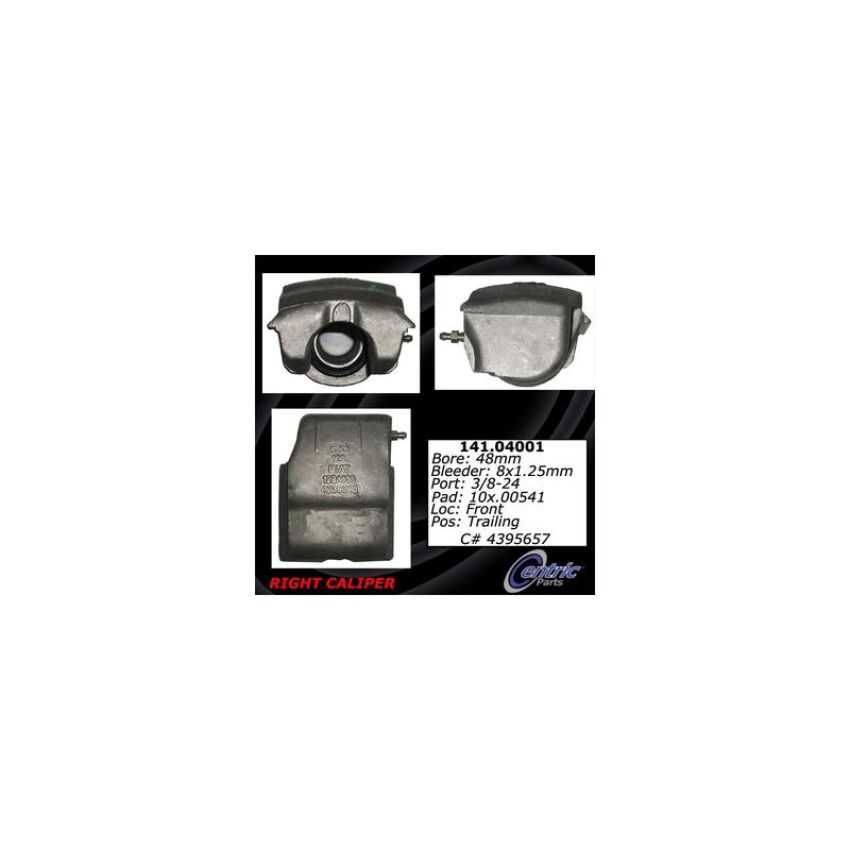 CENTRIC PARTS 141.04001 Centric Semi-Loaded Brake Caliper