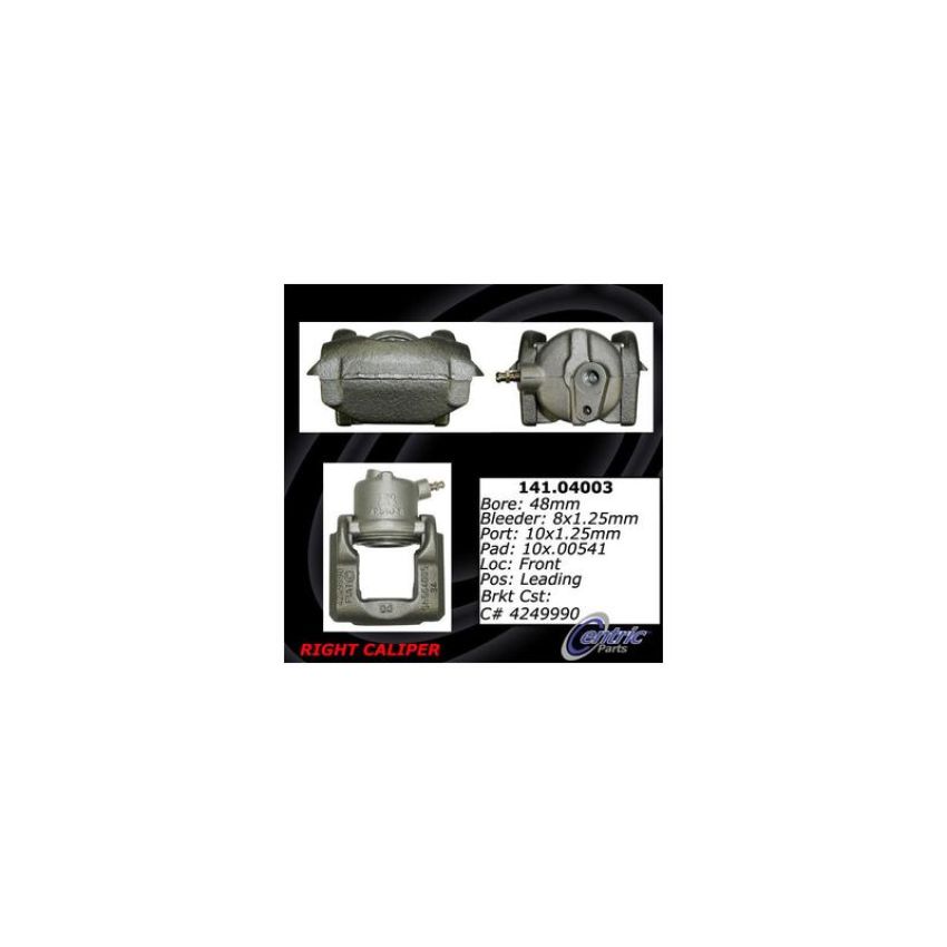 CENTRIC PARTS 141.04003 Centric Semi-Loaded Brake Caliper