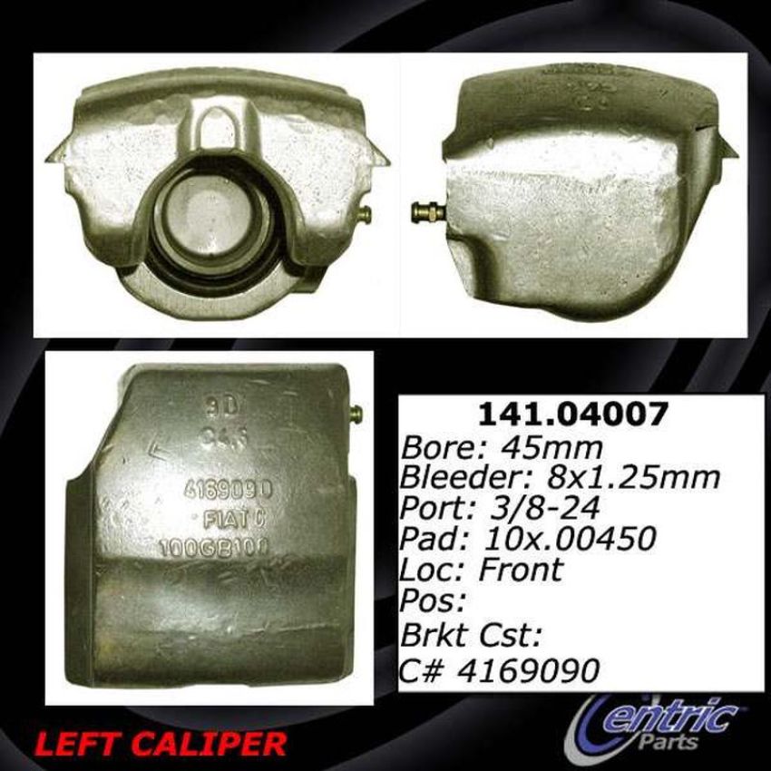 CENTRIC PARTS 141.04008 Centric Semi-Loaded Brake Caliper