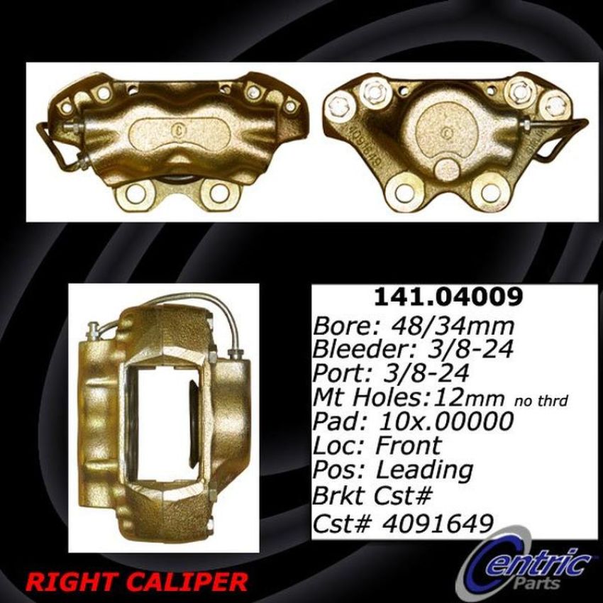 CENTRIC PARTS 141.04009 Centric Semi-Loaded Brake Caliper