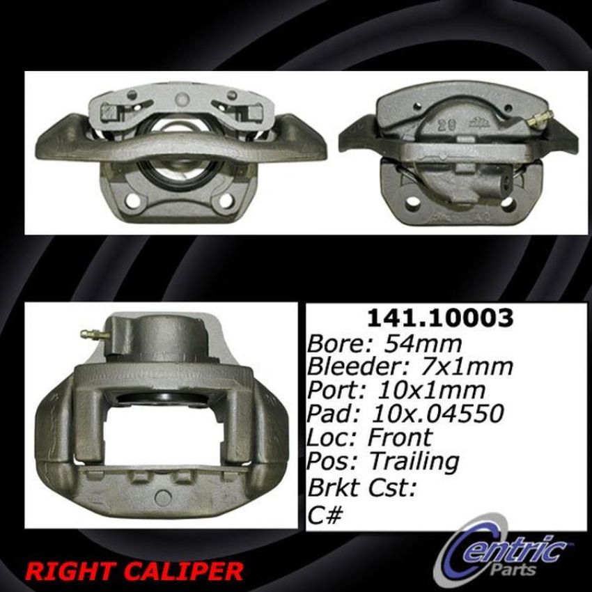 CENTRIC PARTS 141.10003 Centric Semi-Loaded Brake Caliper