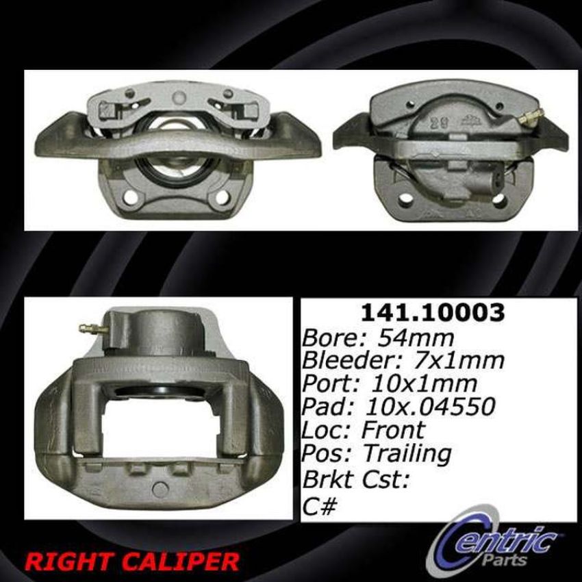 CENTRIC PARTS 141.10004 Centric Semi-Loaded Brake Caliper