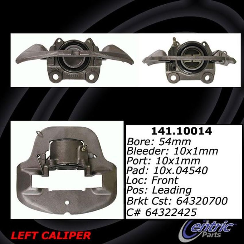 CENTRIC PARTS 141.10014 Centric Semi-Loaded Brake Caliper