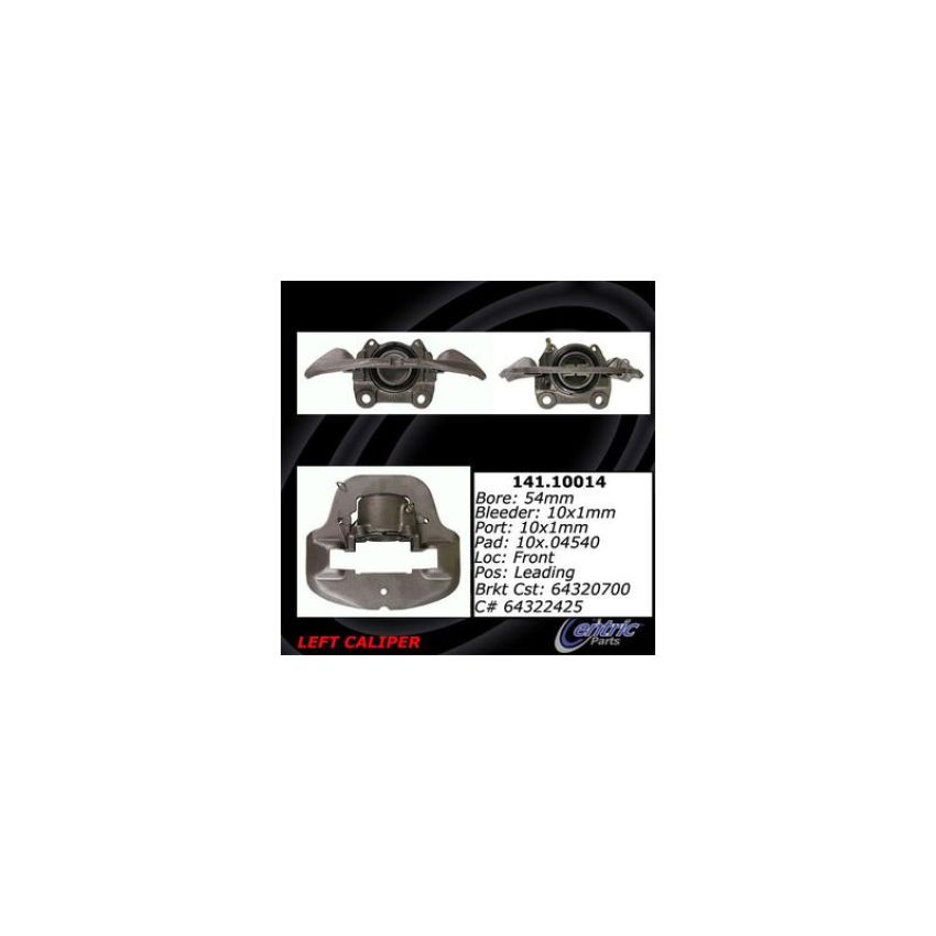 CENTRIC PARTS 141.10014 Centric Semi-Loaded Brake Caliper
