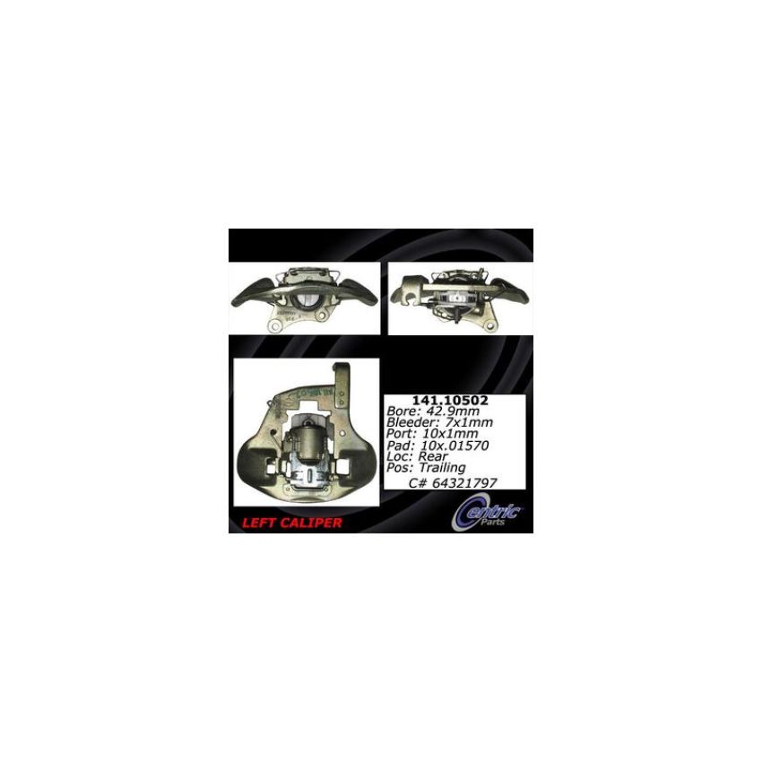 CENTRIC PARTS 141.10502 Centric Semi-Loaded Brake Caliper