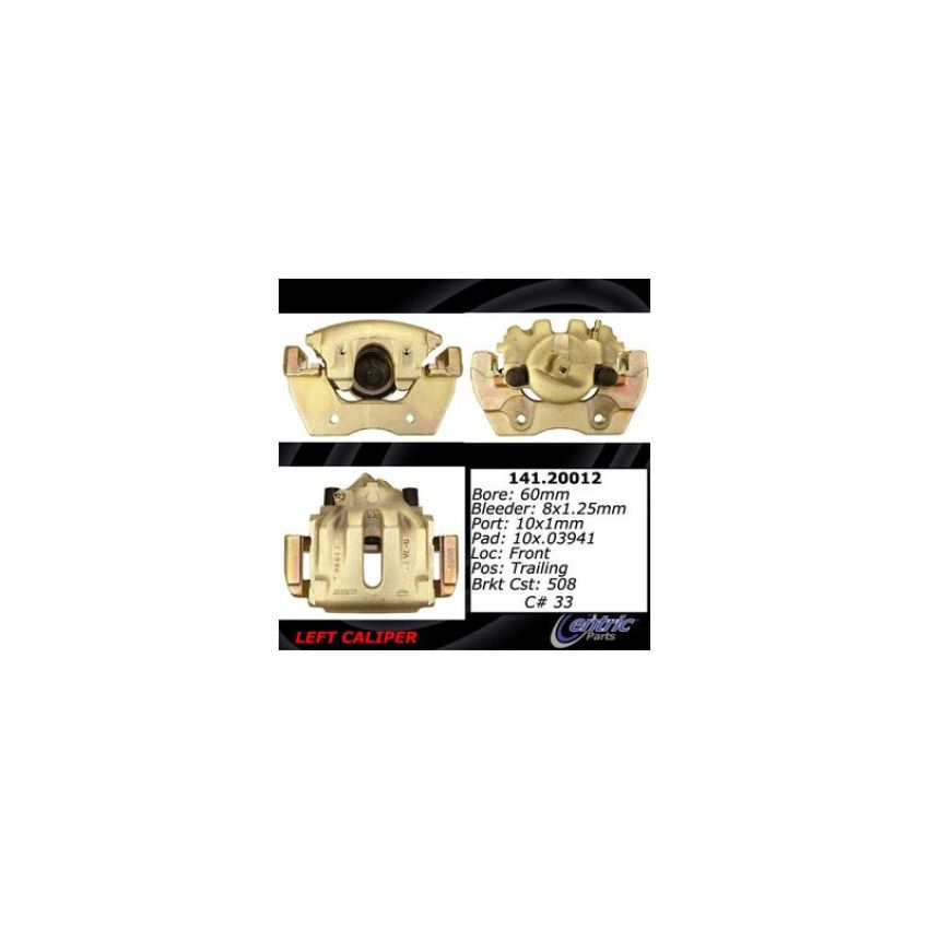 CENTRIC PARTS 141.20012 Centric Semi-Loaded Brake Caliper