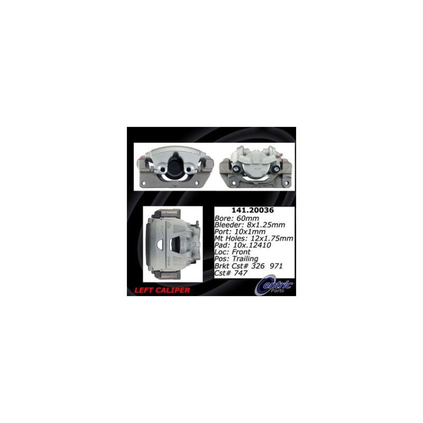 CENTRIC PARTS 141.20036 Centric Semi-Loaded Brake Caliper
