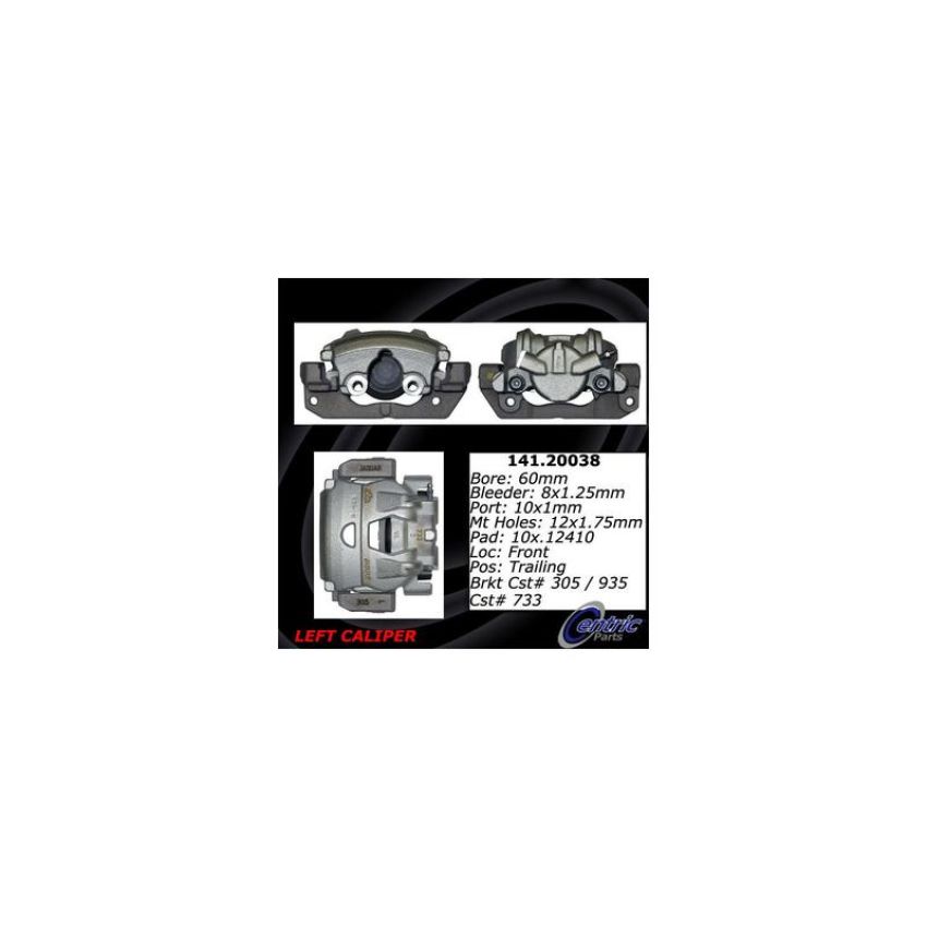 CENTRIC PARTS 141.20038 Centric Semi-Loaded Brake Caliper
