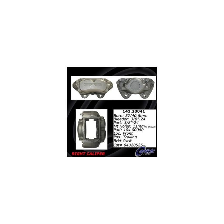 CENTRIC PARTS 141.20041 Centric Semi-Loaded Brake Caliper