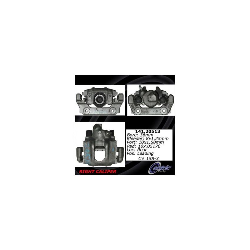 CENTRIC PARTS 141.20513 Centric Semi-Loaded Brake Caliper