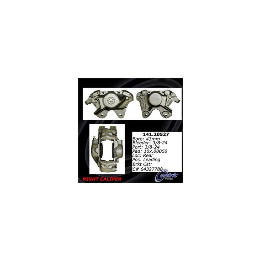CENTRIC PARTS 141.20527 Centric Semi-Loaded Brake Caliper