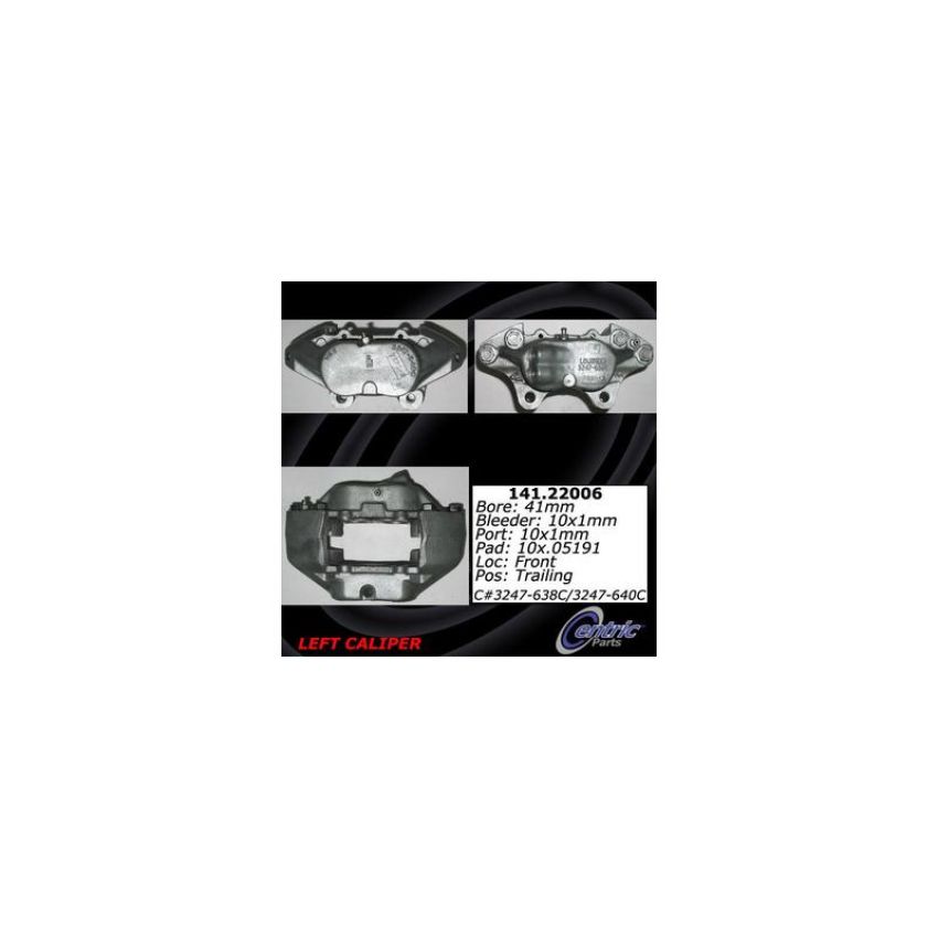 CENTRIC PARTS 141.22006 Centric Semi-Loaded Brake Caliper