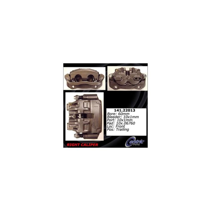 CENTRIC PARTS 141.22013 Centric Semi-Loaded Brake Caliper