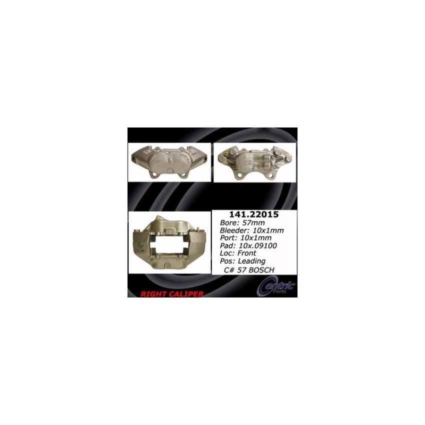 CENTRIC PARTS 141.22015 Centric Semi-Loaded Brake Caliper